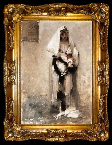 framed  John Singer Sargent A beggarly girl, ta009-2